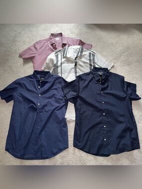 Lot of 3 ASOS, 1 H&M Button Down Shirts